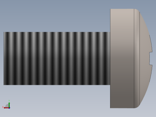 螺丝 M3 十字盘头-M3 x 6 Screw head.SLDPRT后视缩略图
