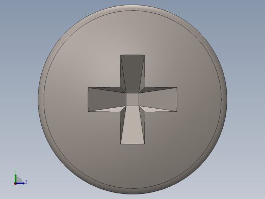 螺丝 M3 十字盘头-M3 x 6 Screw head.SLDPRT左视缩略图