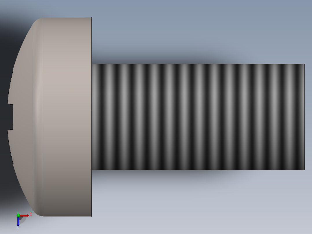 螺丝 M3 十字盘头-M3 x 6 Screw head.SLDPRT俯视图