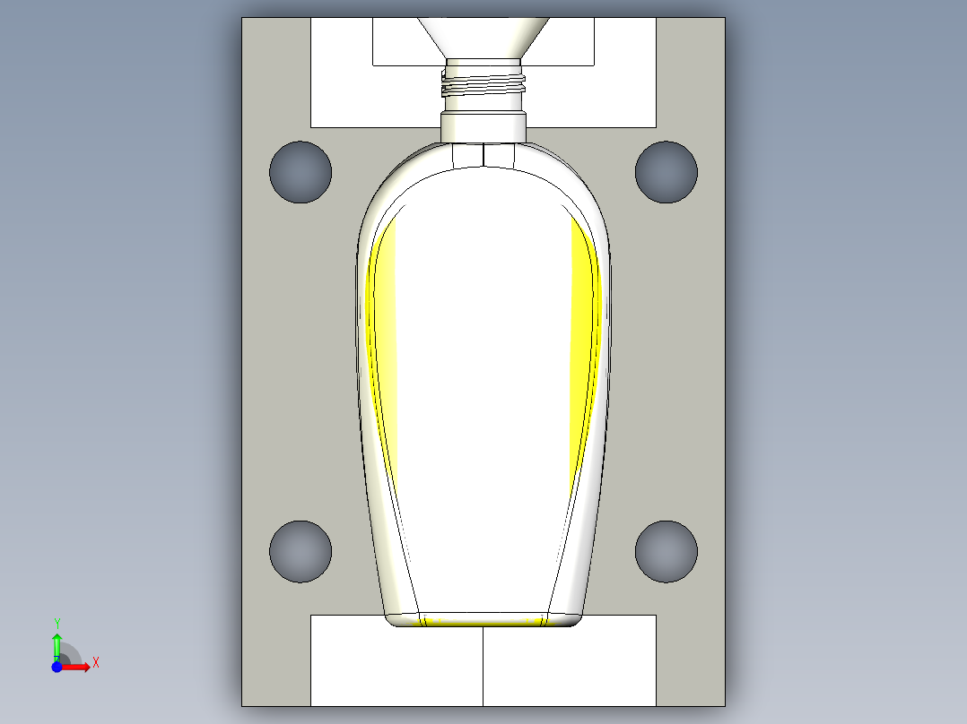 吹塑瓶250ml前视图
