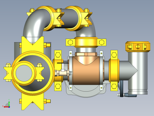 电动三通球阀后视缩略图
