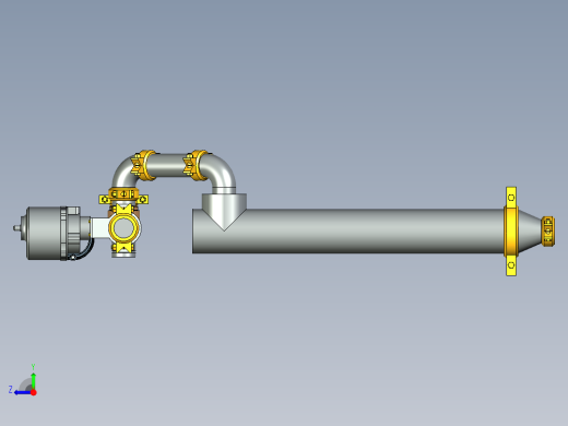 电动三通球阀右视缩略图