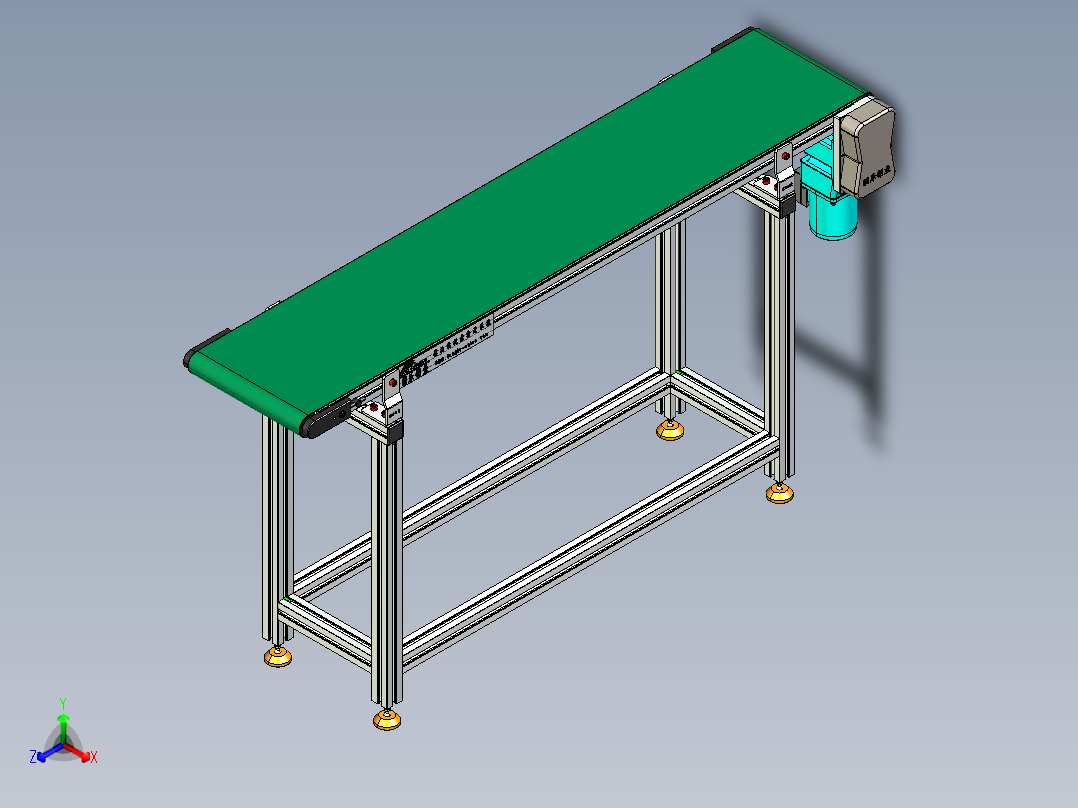 LE-XC4040-右边驱动轻载皮带线-负载40kg