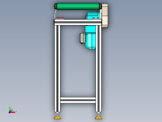 LE-XC4040-右边驱动轻载皮带线-负载40kg前视缩略图