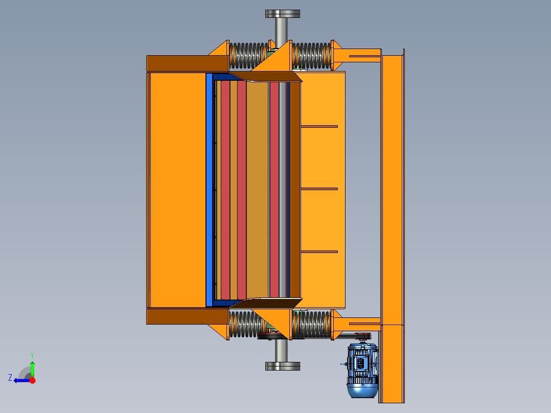 小型振动盘右视图