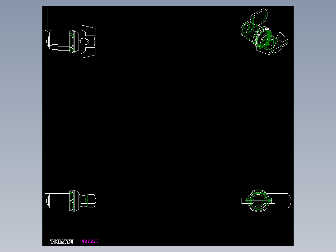 鎖CM,L-2D多系列多零件图纸模型