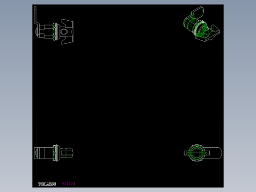 鎖CM,L-2D多系列多零件图纸模型