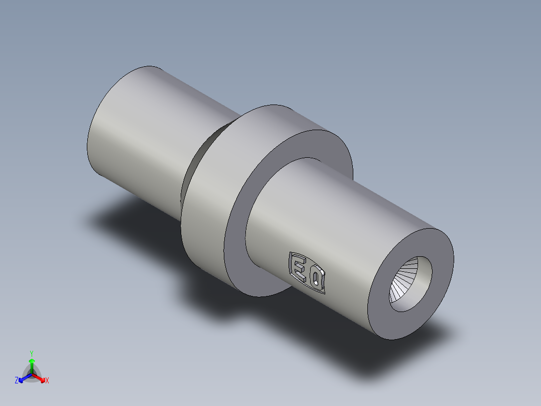 卡套式工业通用硬管接头EO_Blanking_plug_for_cones_BUZ06LCFX正等轴测图