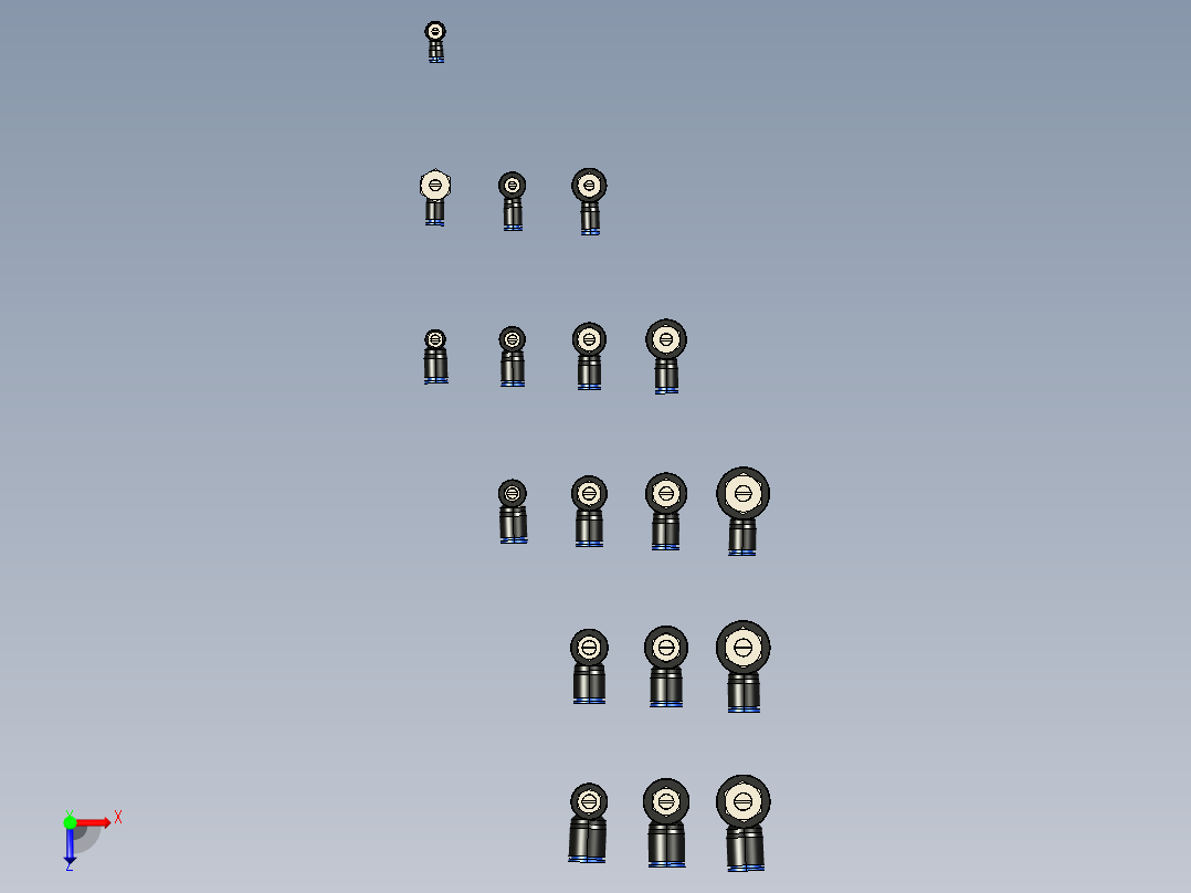 CONTROLE DE FLUXO 90° BANJO.IGS俯视图