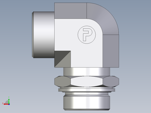 卡套式工业通用硬管接头EO_Adjustable_Locknut_elbow_WEE30SMOMDCF后视缩略图