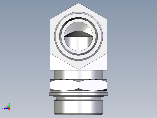 卡套式工业通用硬管接头EO_Adjustable_Locknut_elbow_WEE30SMOMDCF右视缩略图