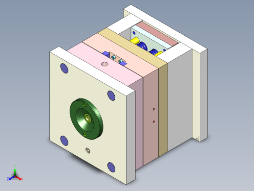 耳机整套外壳模具设计UG三维=844275=100正等轴测缩略图