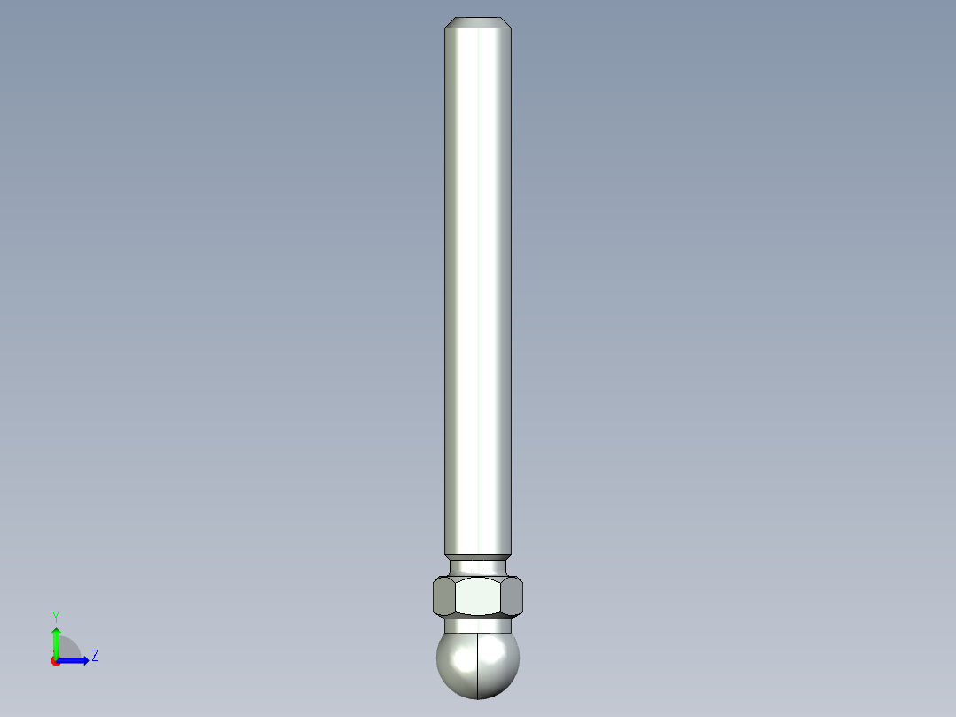 型材-KJN M12X100 THREADED ROD 098DM12100M左视图