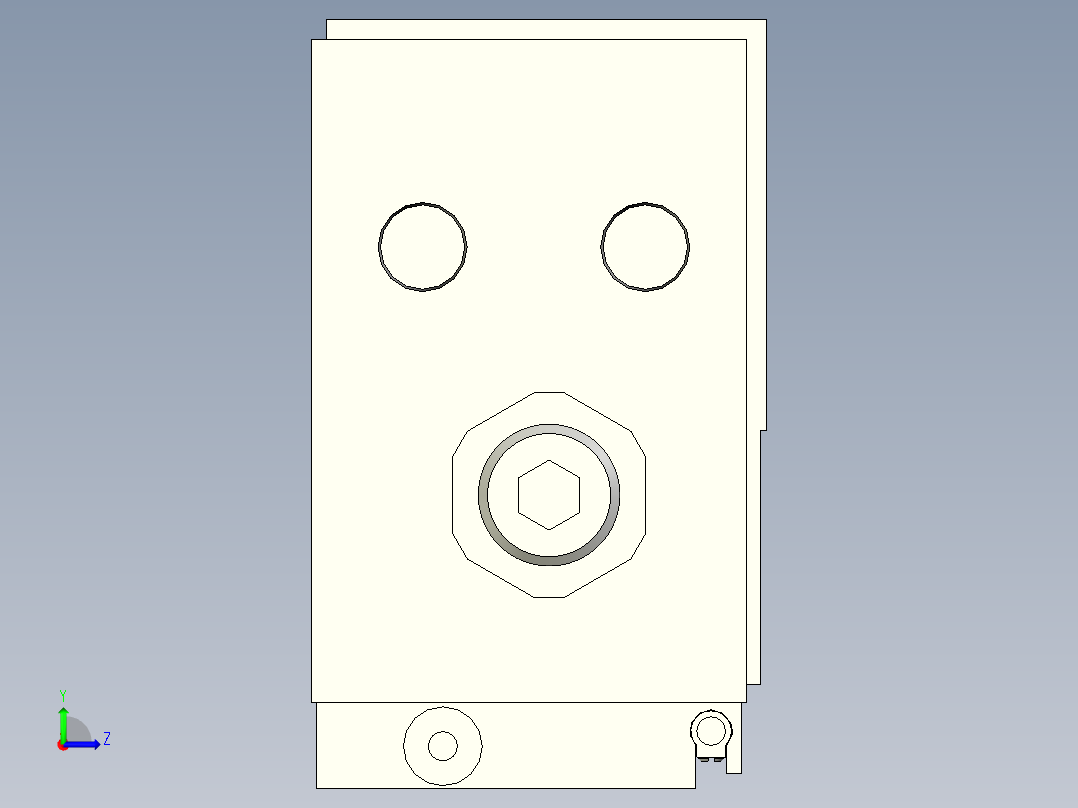 磁耦合无杆滑轨RMH系列14款左视图