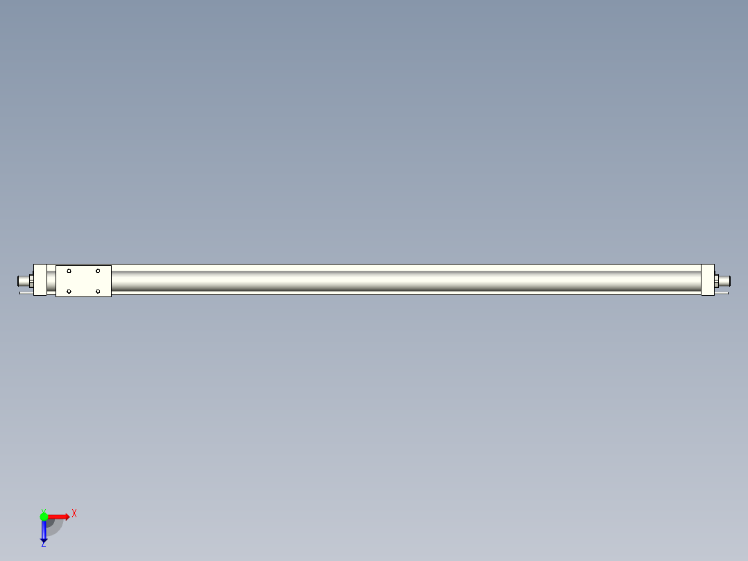 磁耦合无杆滑轨RMH系列14款俯视图