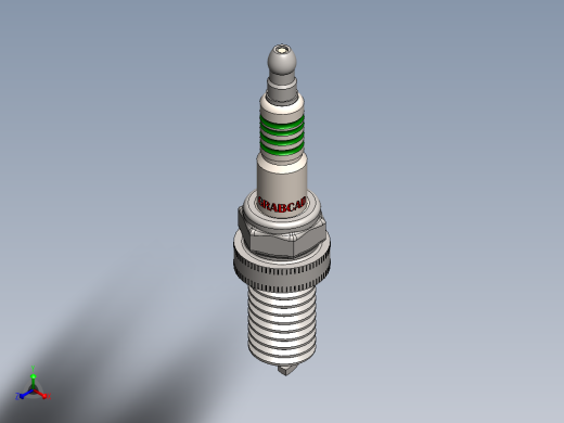 火花塞4正等轴测缩略图