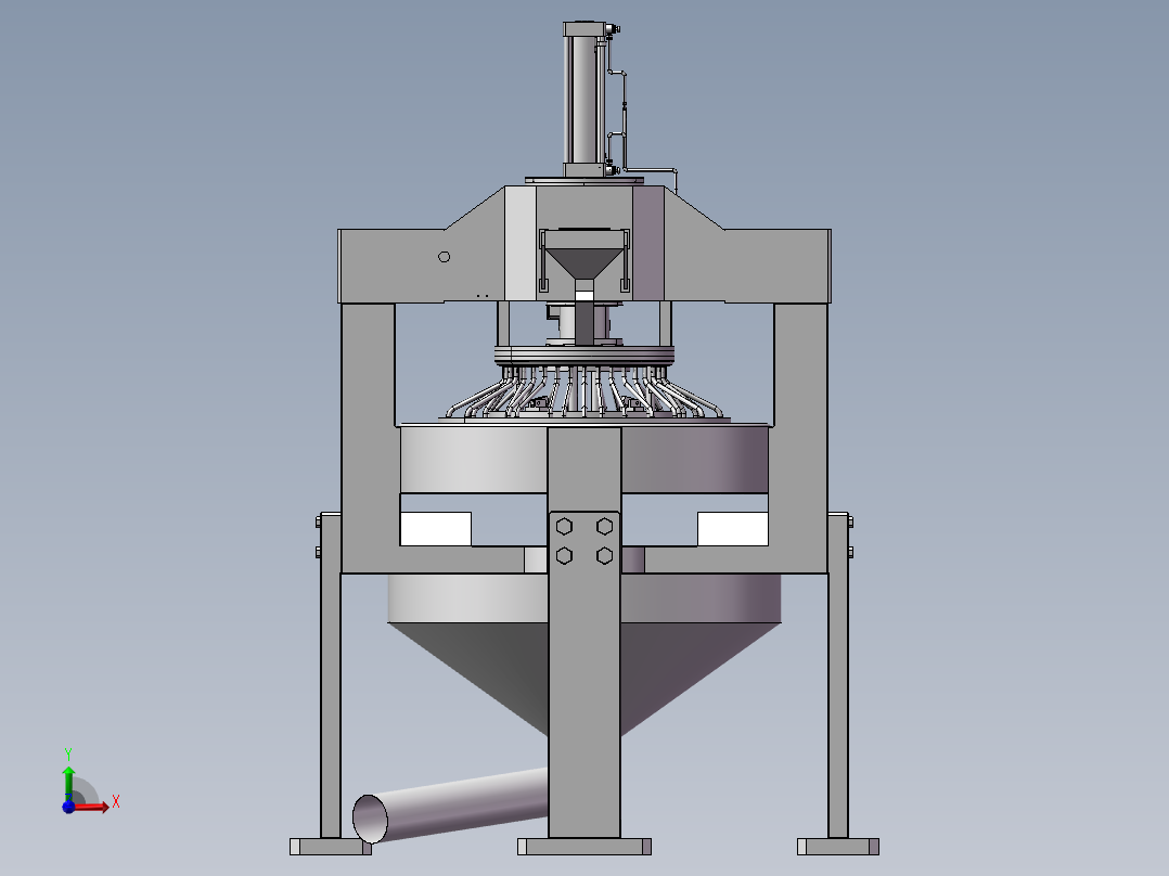 胶原蛋白制粉机前视图