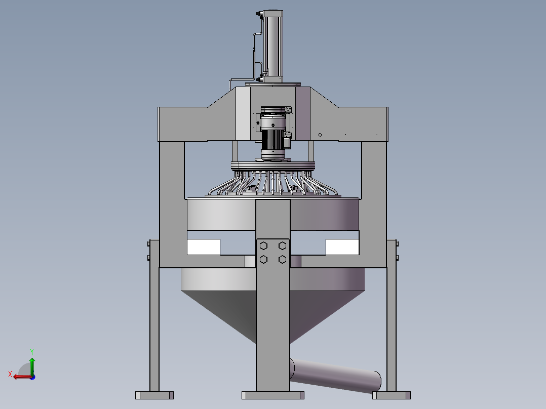 胶原蛋白制粉机后视图