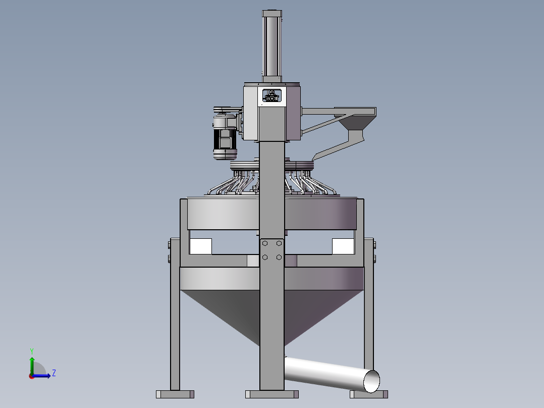 胶原蛋白制粉机左视图