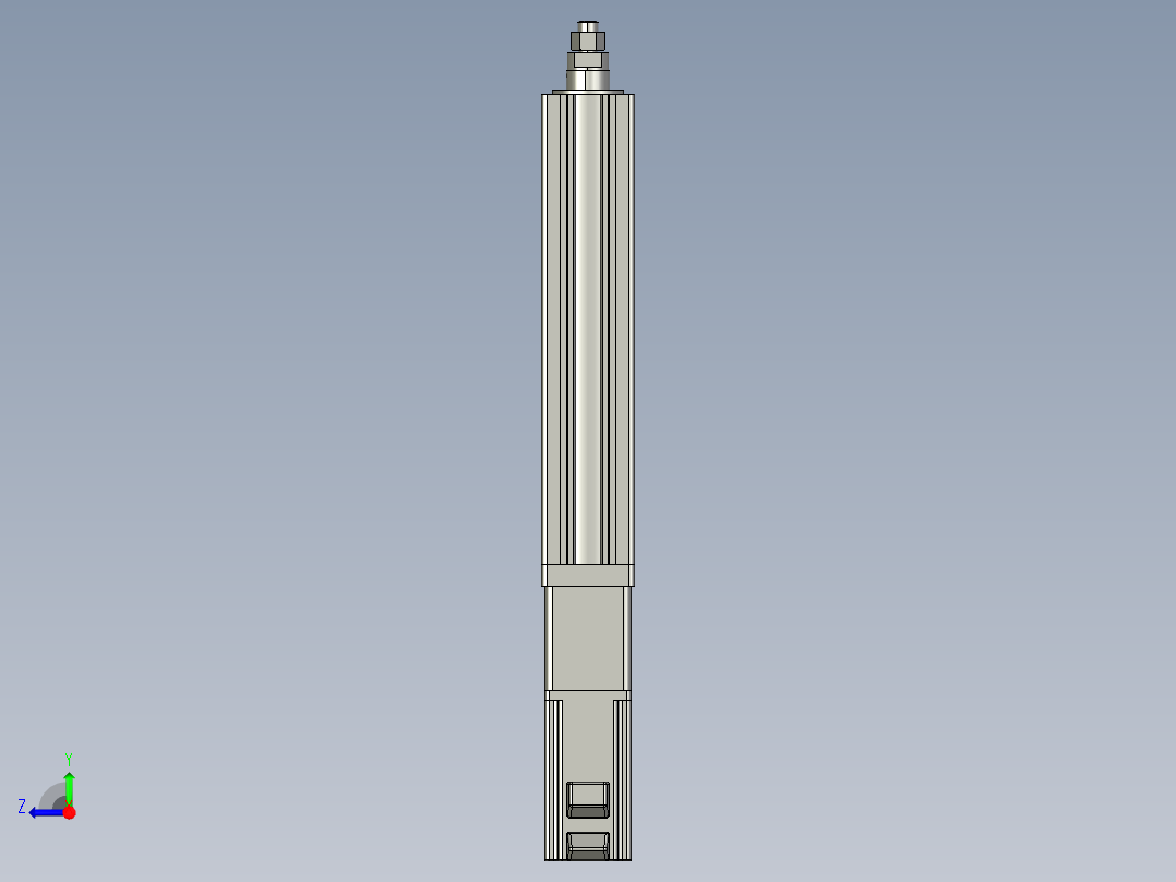 12VZ电动缸-VZ6-S200-BC右视图
