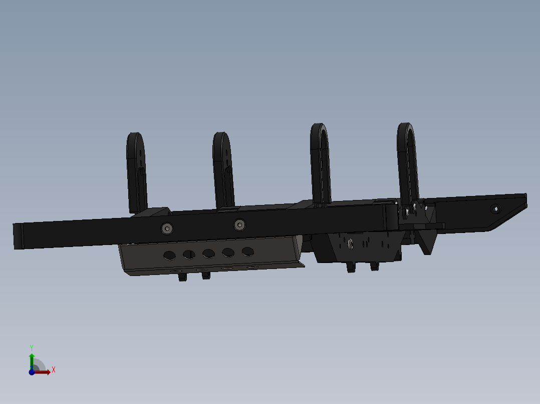 汽车底盘总成前视图