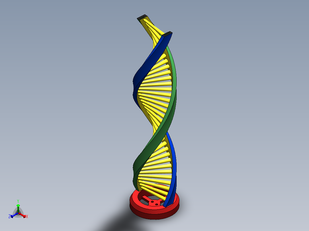 DNA基因染色体15正等轴测图
