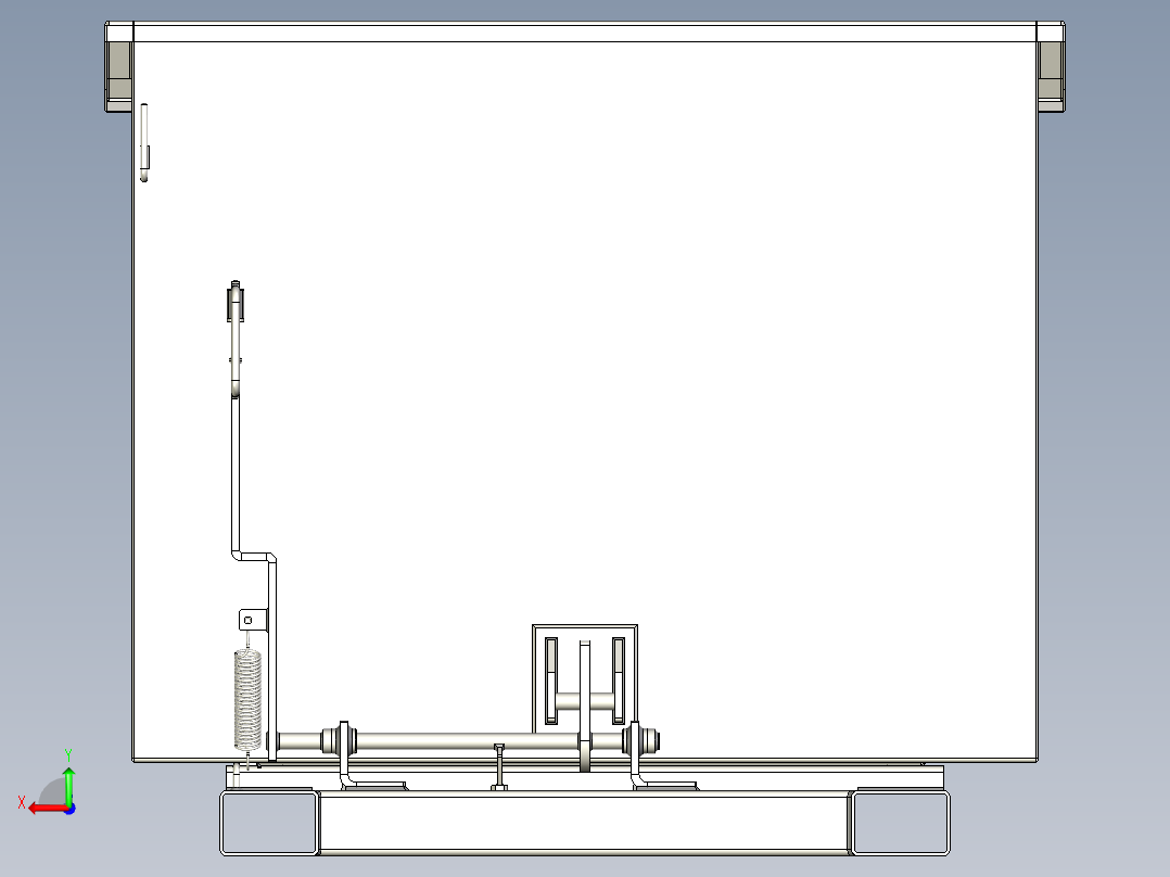 可倾斜料斗后视图