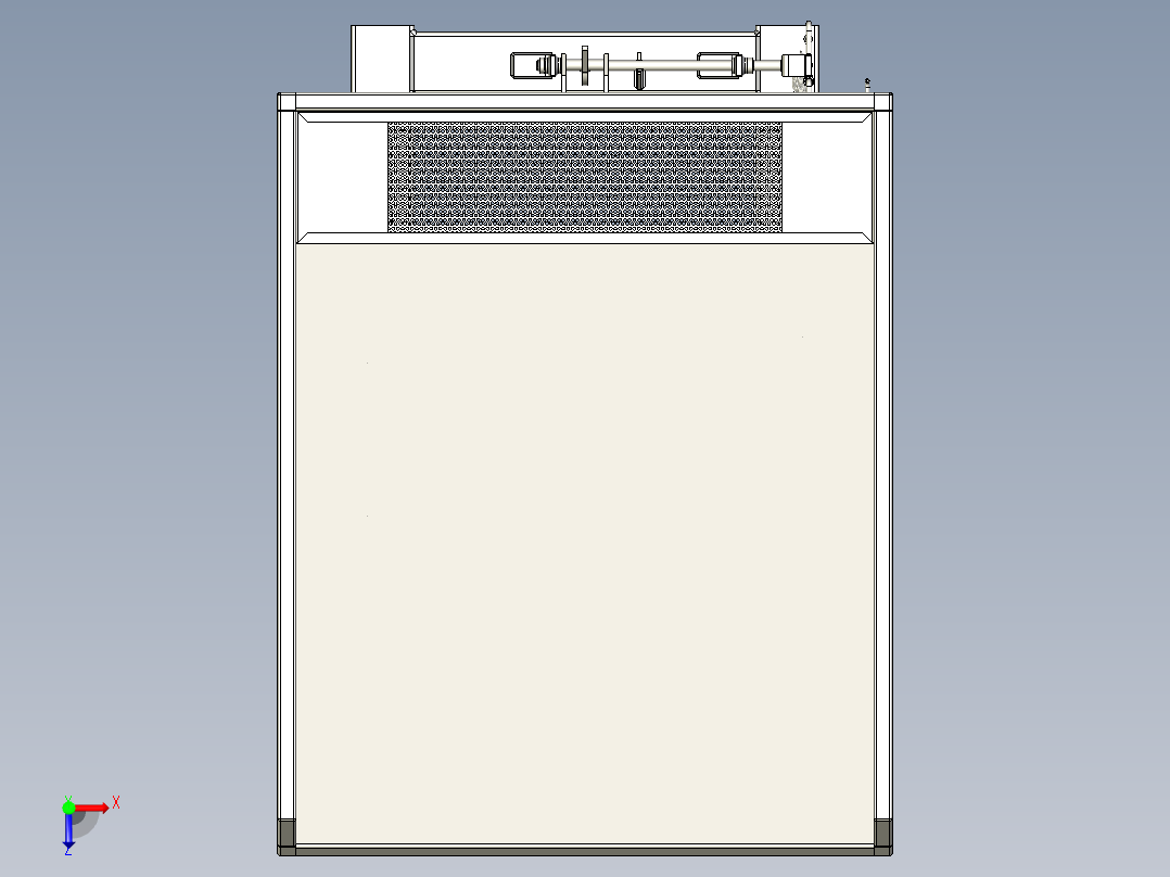 可倾斜料斗俯视图