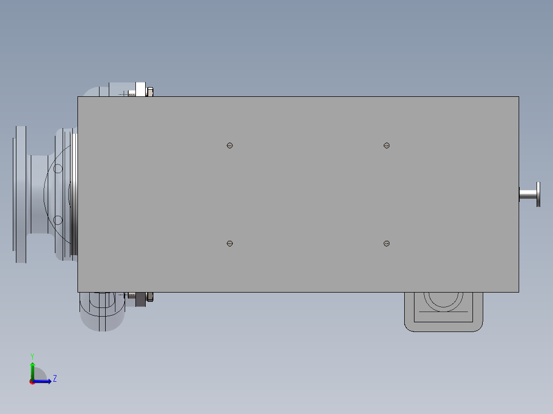 化工屏蔽泵左视图