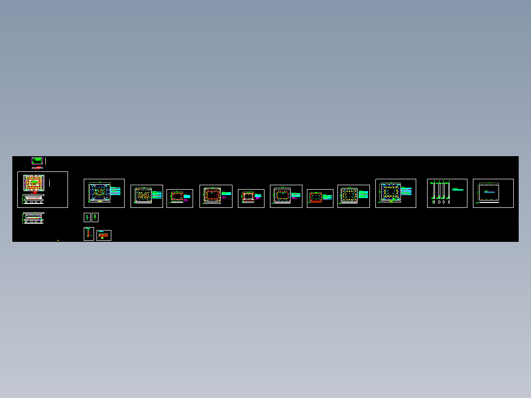 冲压件笔记本电脑D壳精切外形模具设计图