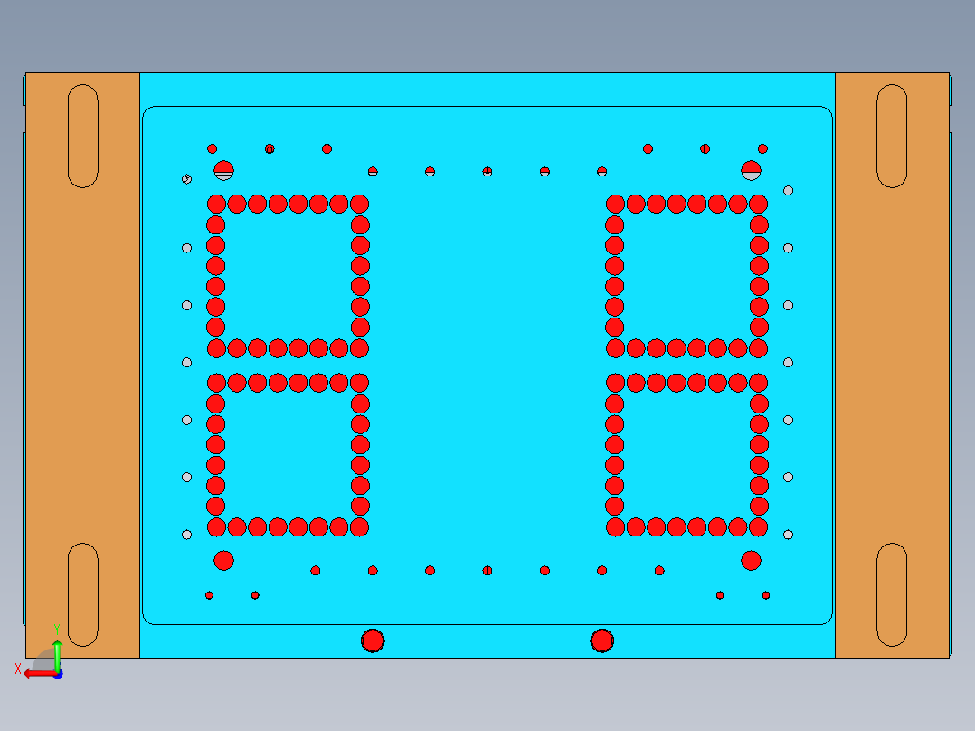 HP笔记本CNC工装夹具三维模型高光样品治具-191224后视图