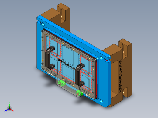 HP笔记本CNC工装夹具三维模型高光样品治具-191224正等轴测缩略图