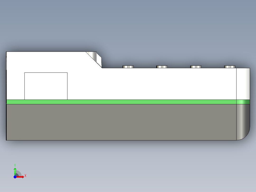 A0002503-卡德计算机 ADV 参考模型前视图
