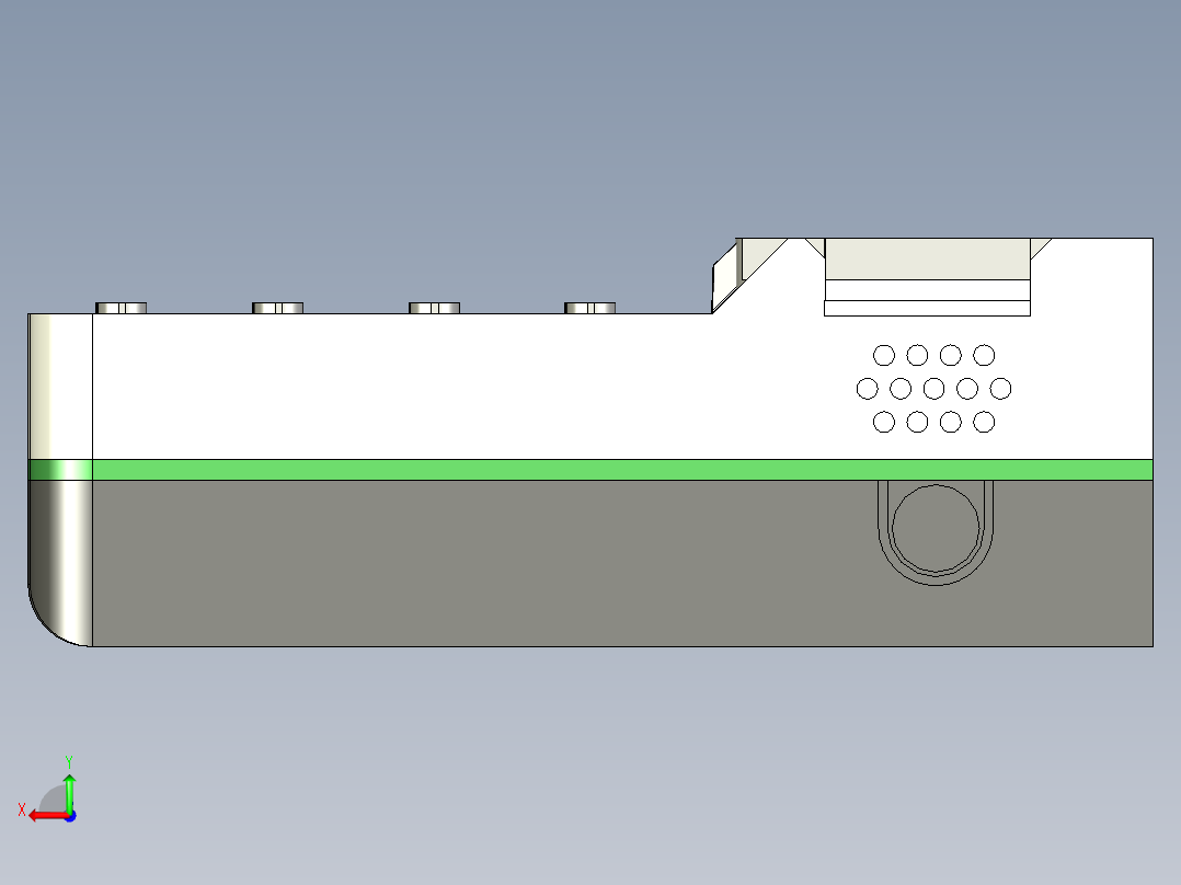 A0002503-卡德计算机 ADV 参考模型后视图