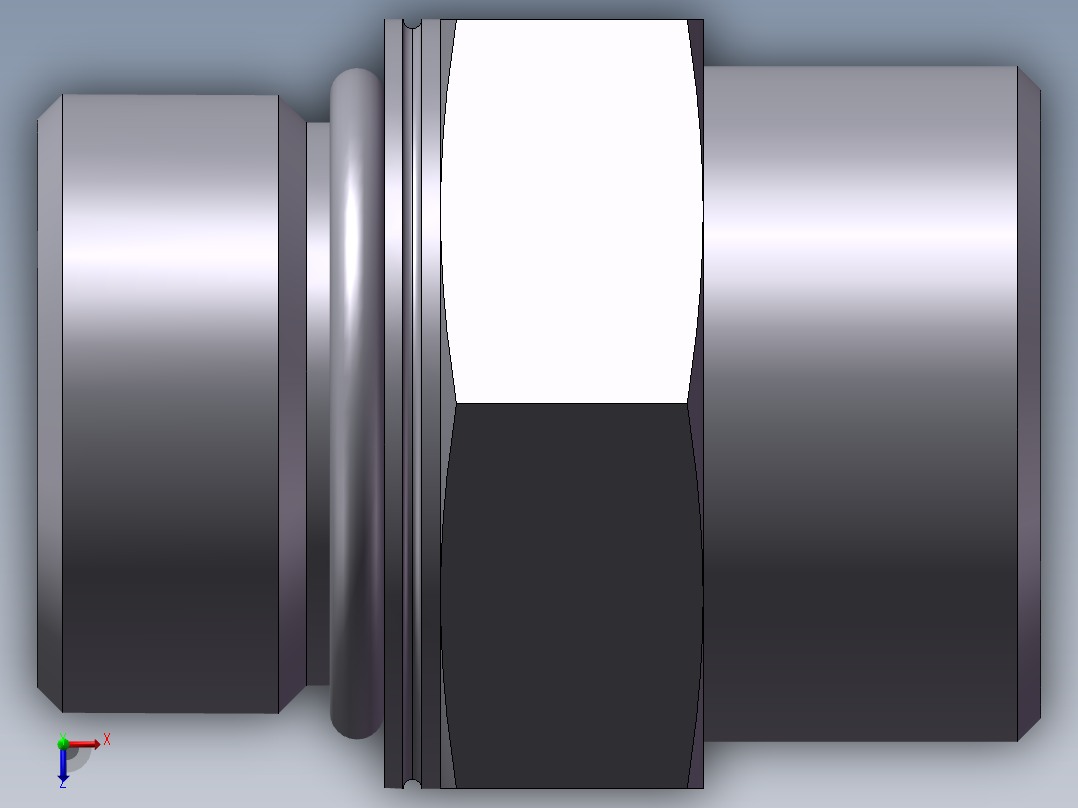 公制螺纹O圈密封、1DH-36-33俯视图