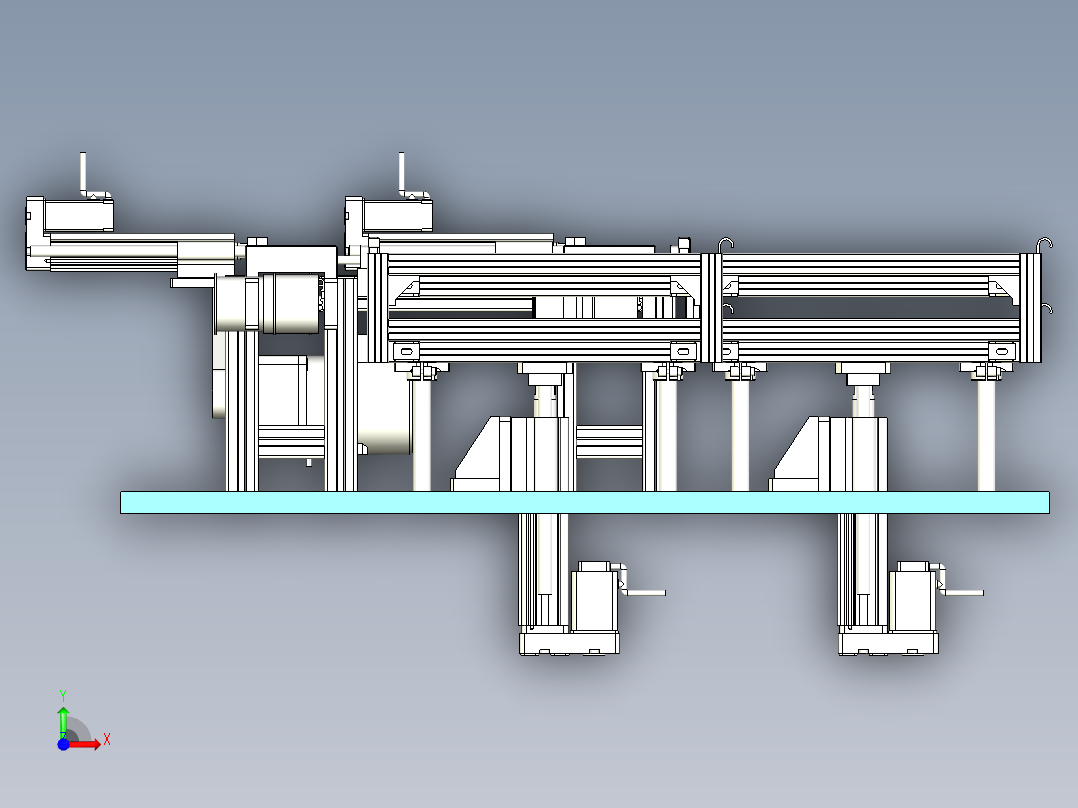 料盘搬运线设计前视图