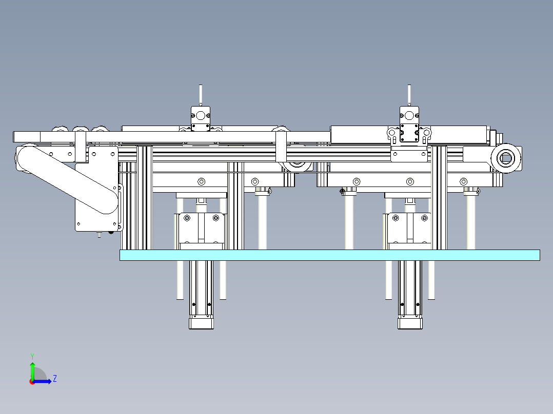 料盘搬运线设计左视图