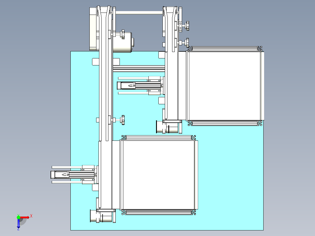 料盘搬运线设计俯视图
