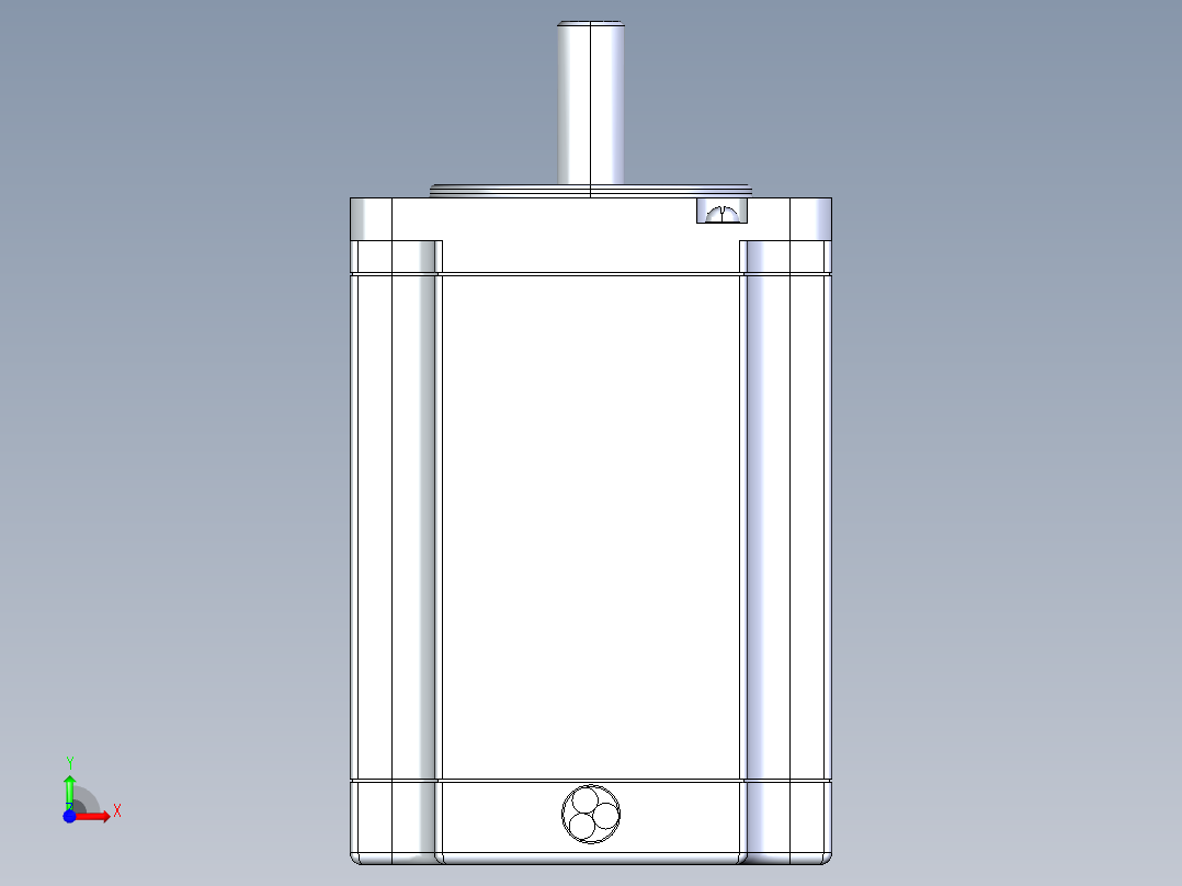 57系列三相混合式步进电机[573S15]前视图