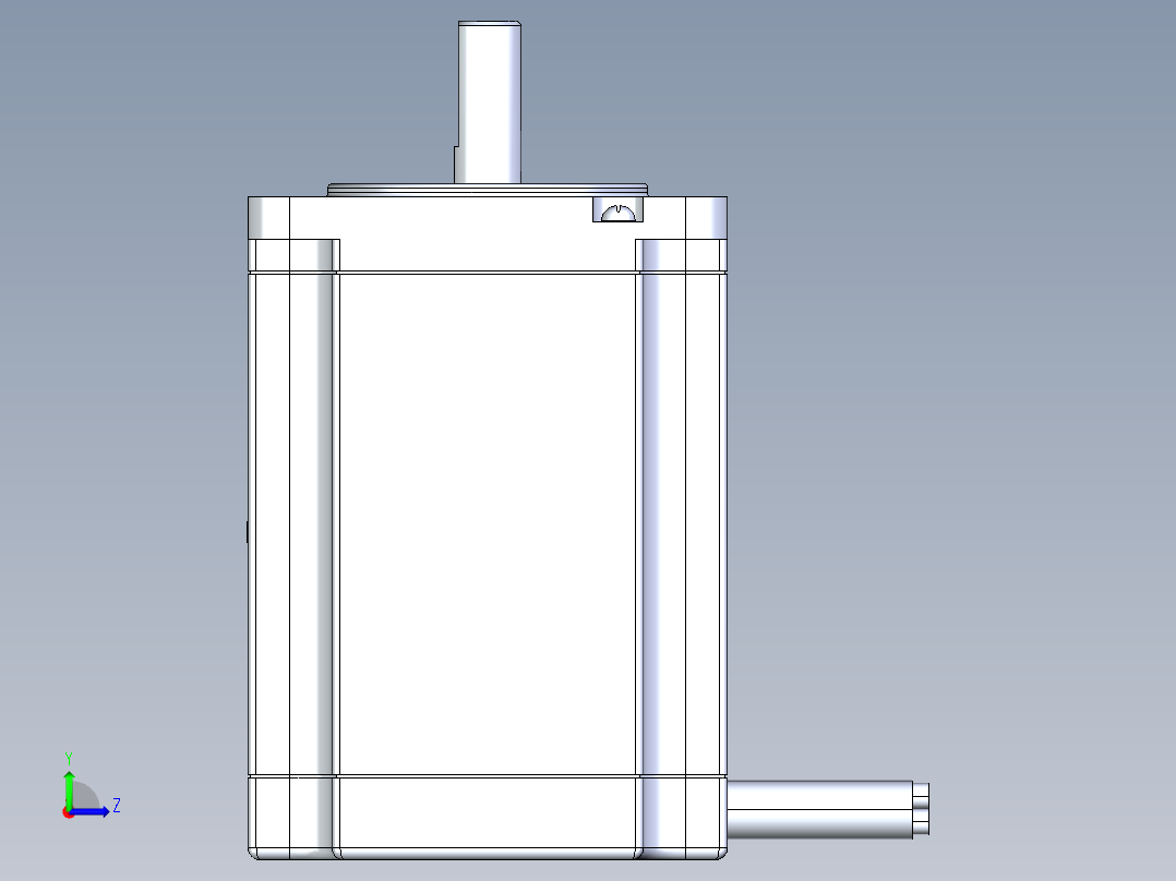 57系列三相混合式步进电机[573S15]左视图