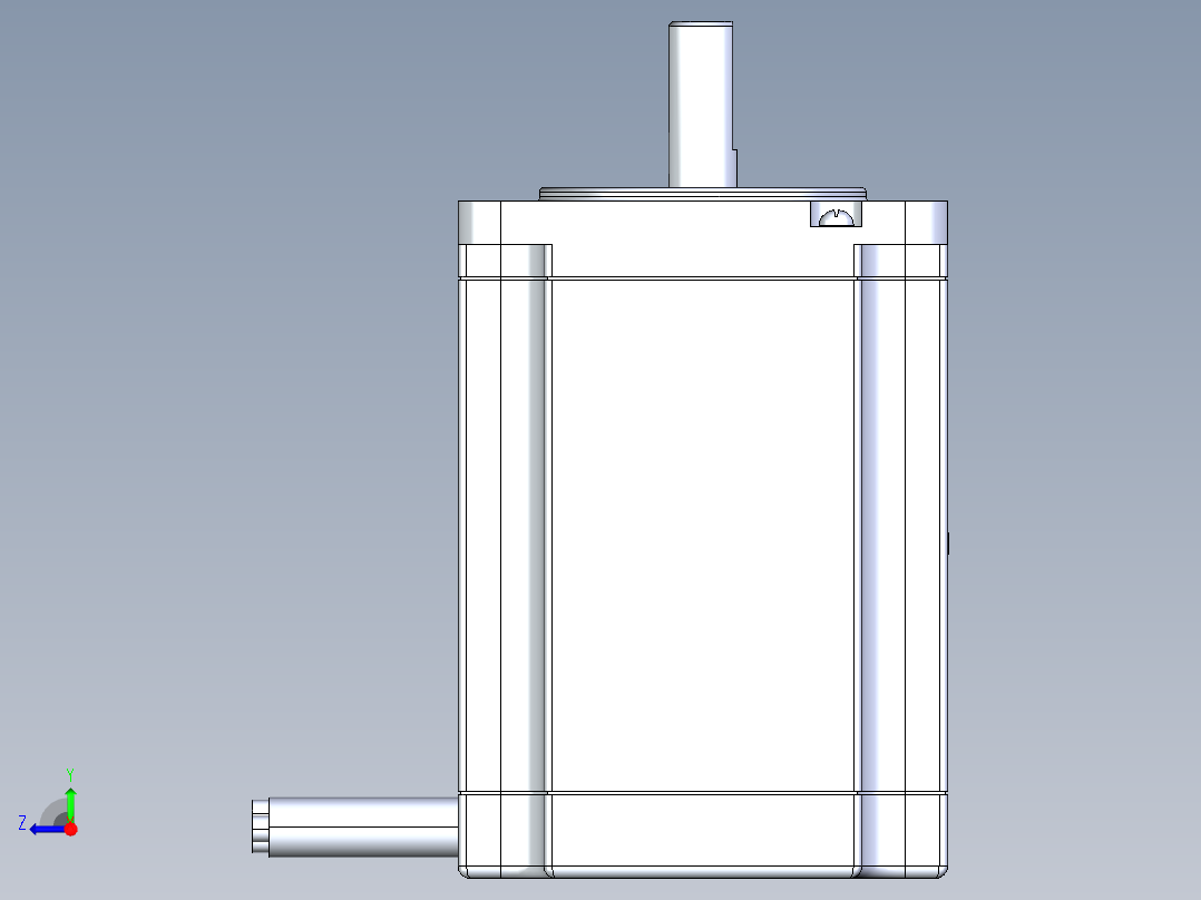 57系列三相混合式步进电机[573S15]右视图