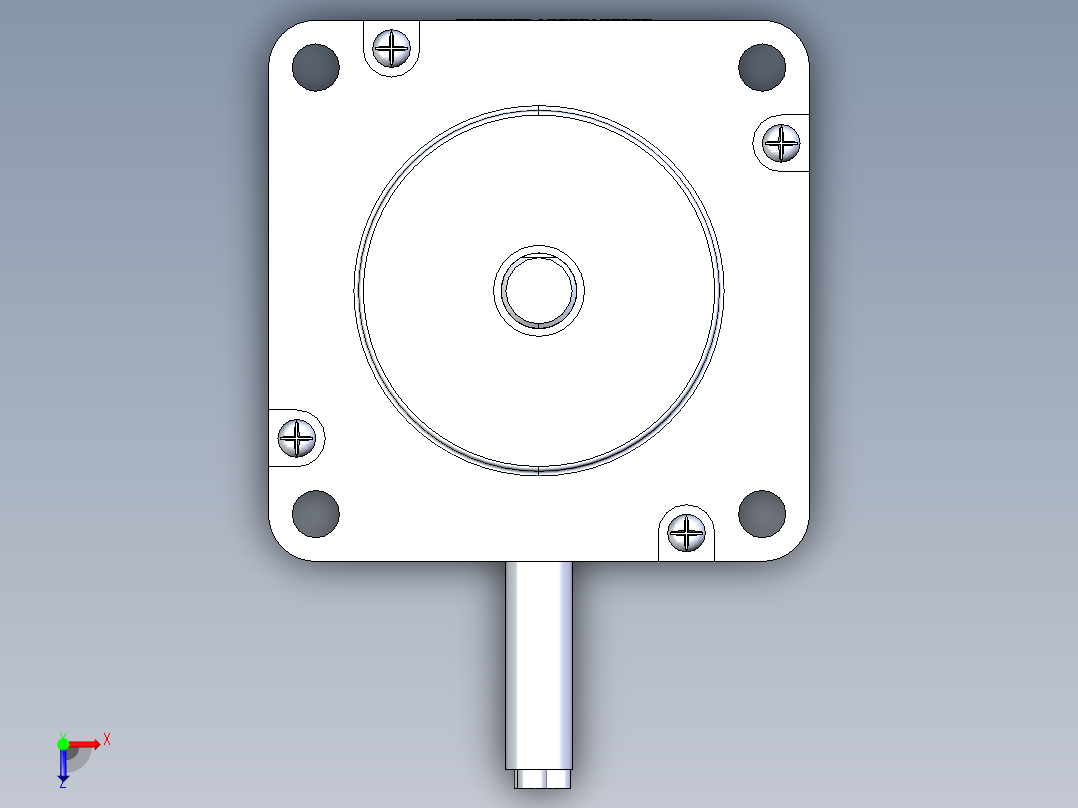 57系列三相混合式步进电机[573S15]俯视图