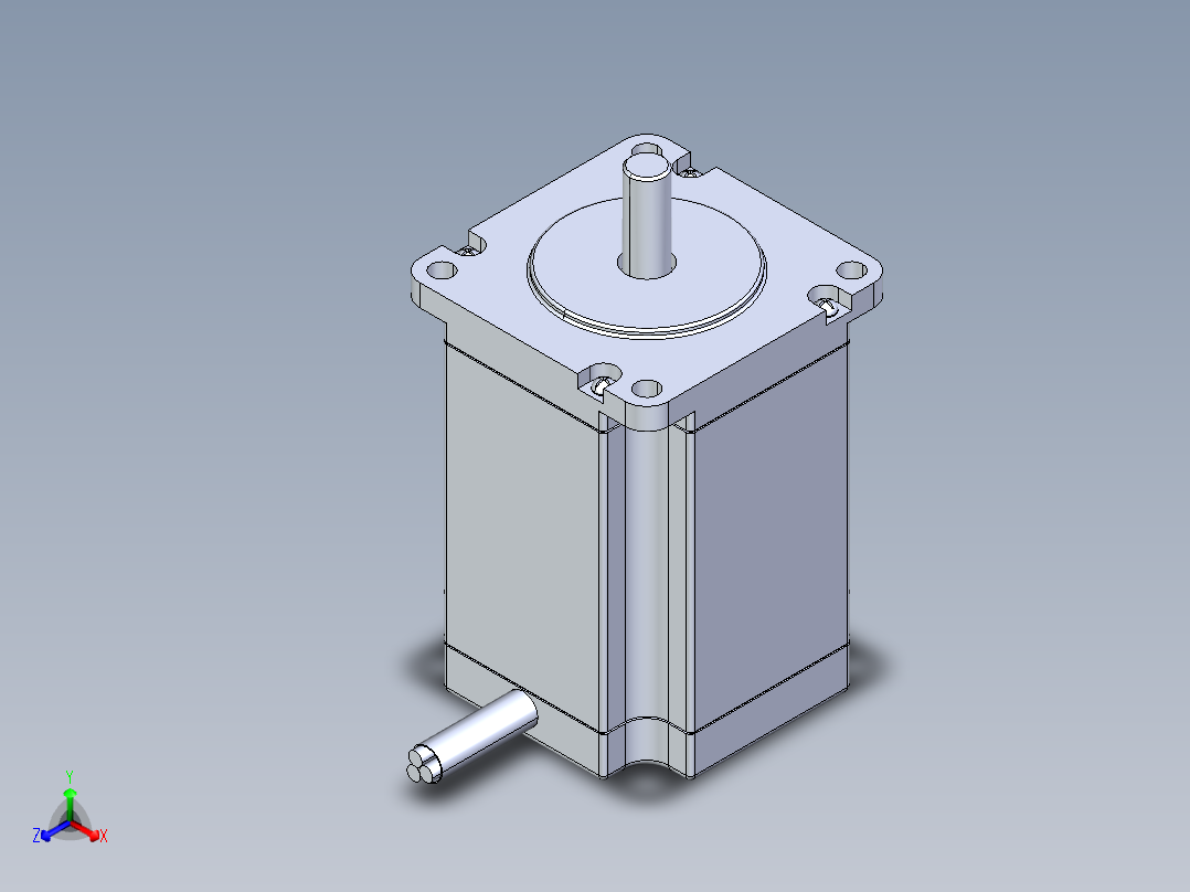 57系列三相混合式步进电机[573S15]正等轴测图