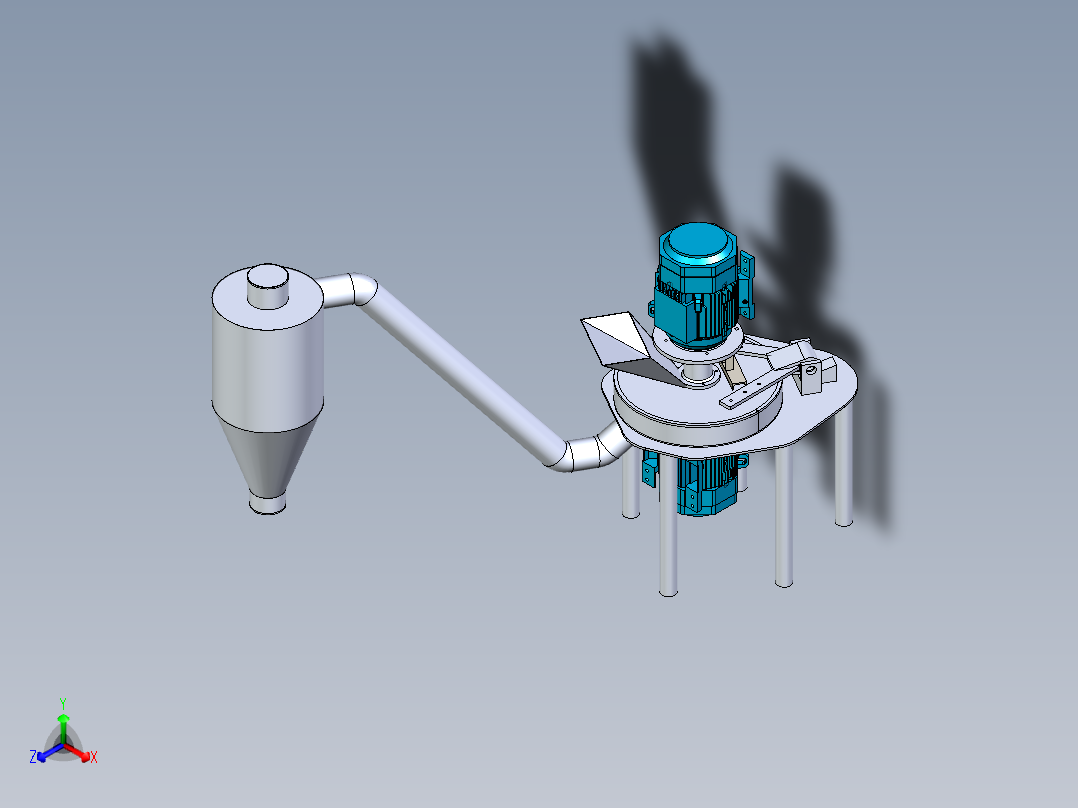 B3003339-双电机小麦磨粉机