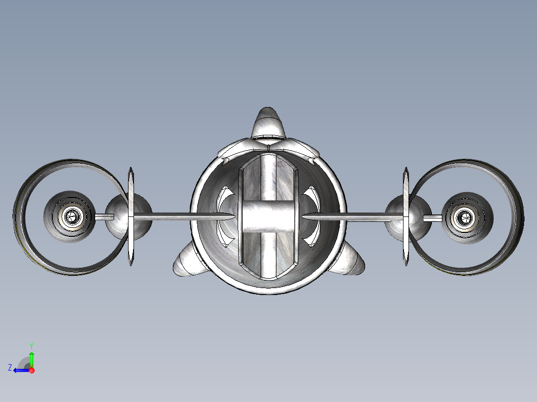 宇宙飞船右视图