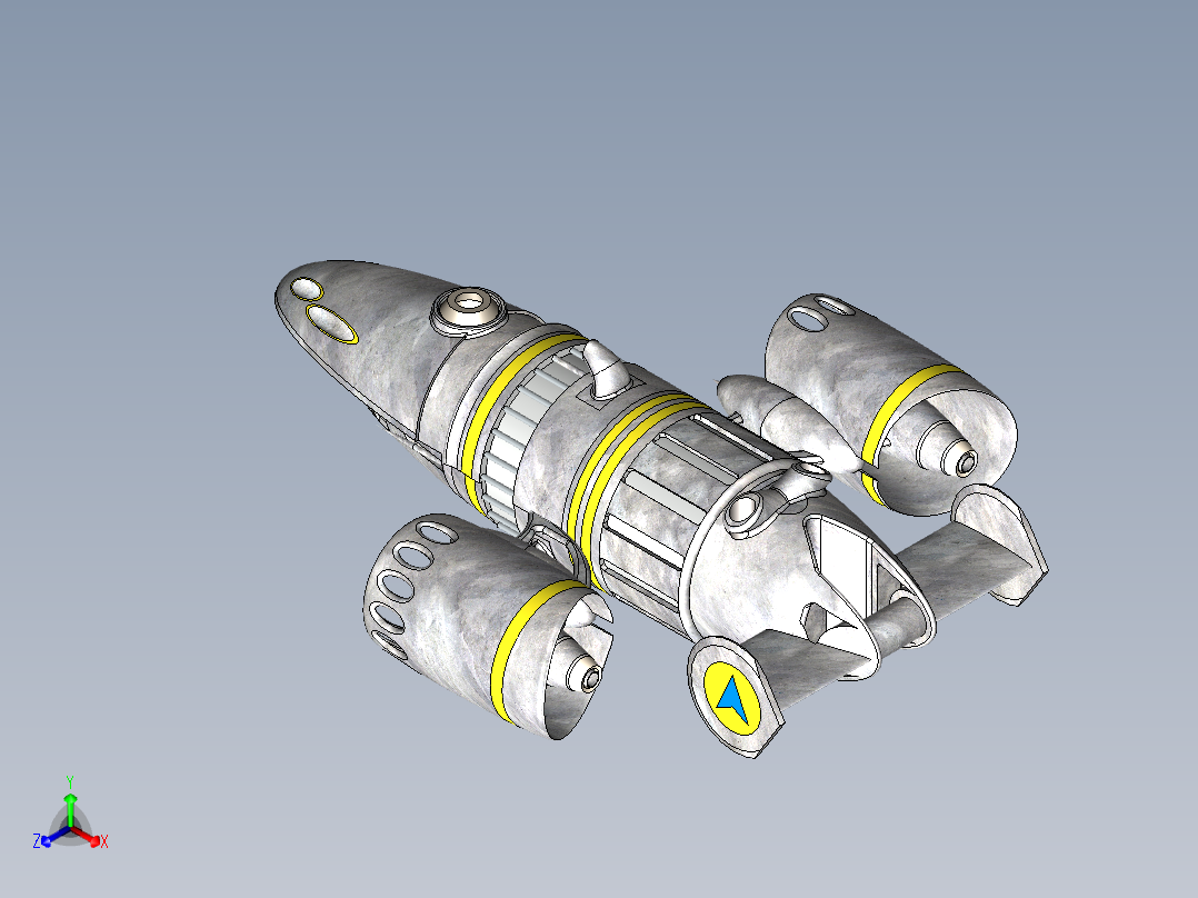 宇宙飞船正等轴测图