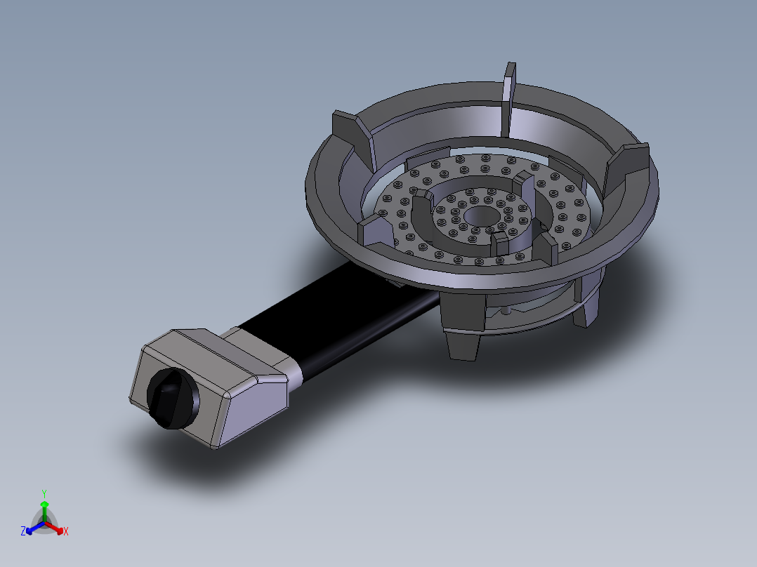 打火灶正等轴测图