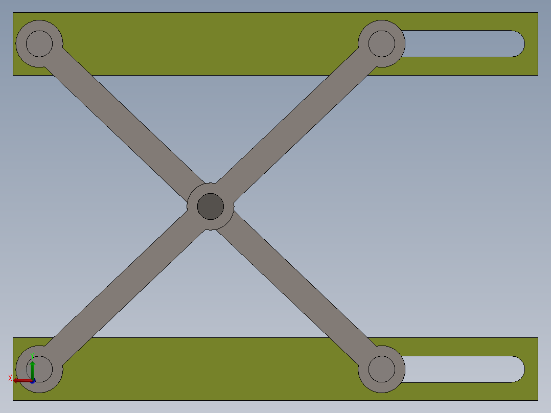 剪式升降台 (3)后视图