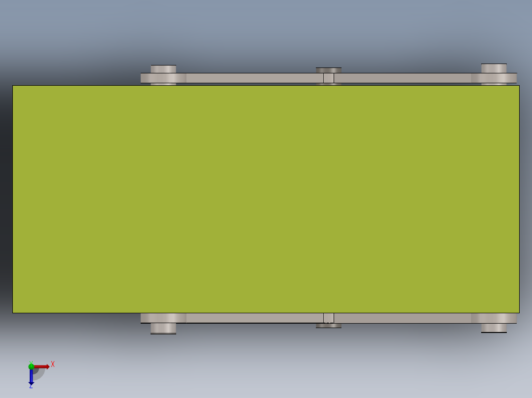 剪式升降台 (3)俯视图