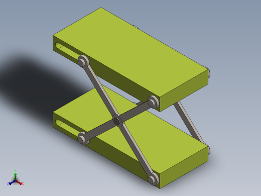 剪式升降台 (3)正等轴测缩略图